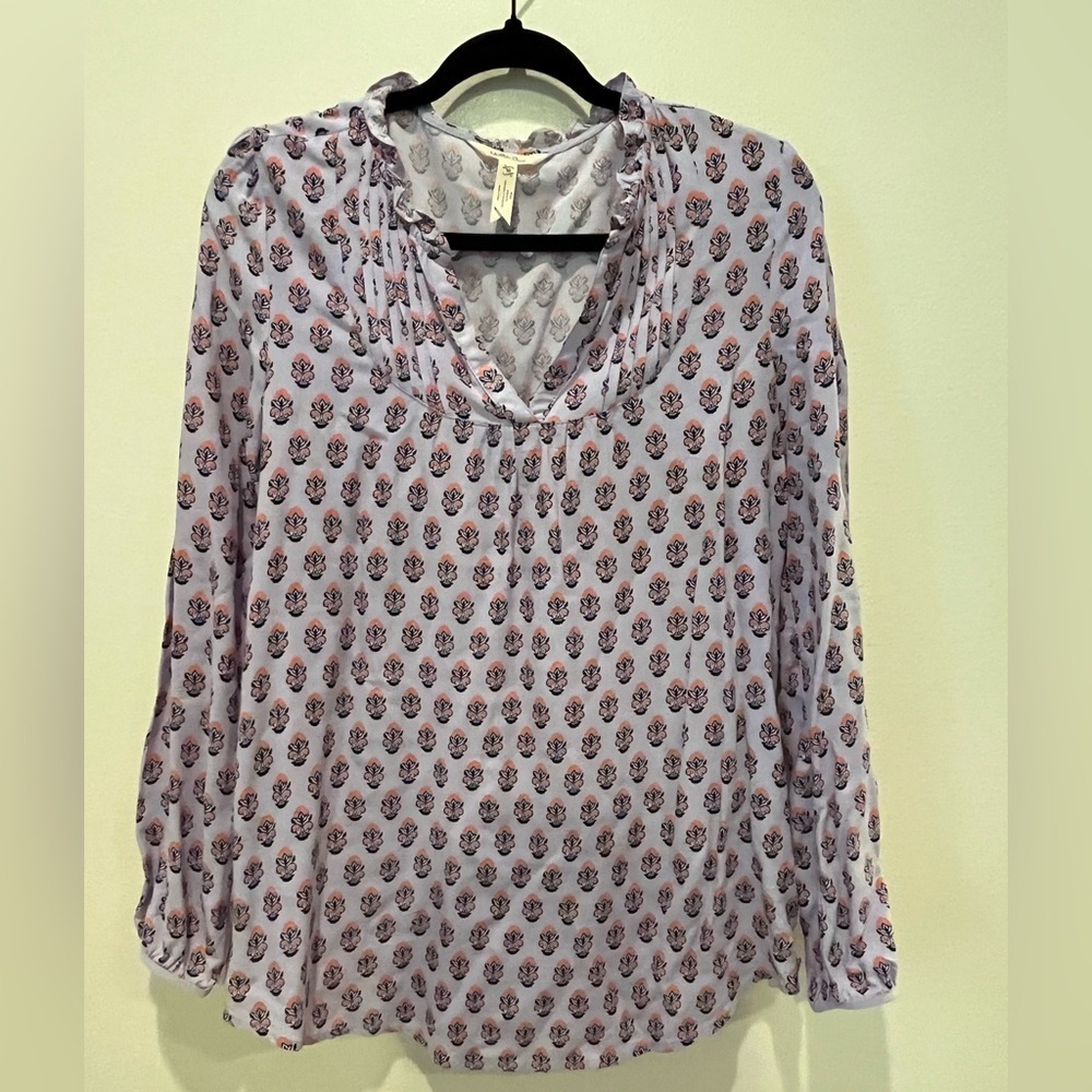 Matilda Jane Purple and White long sleeve Blouse